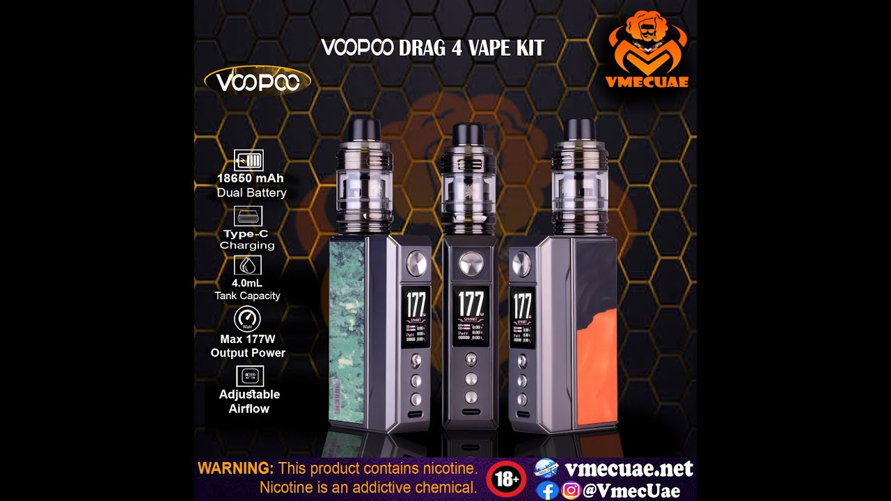 Voopoo Drag 4 Vape Kit - The Ultimate Vaping Experience