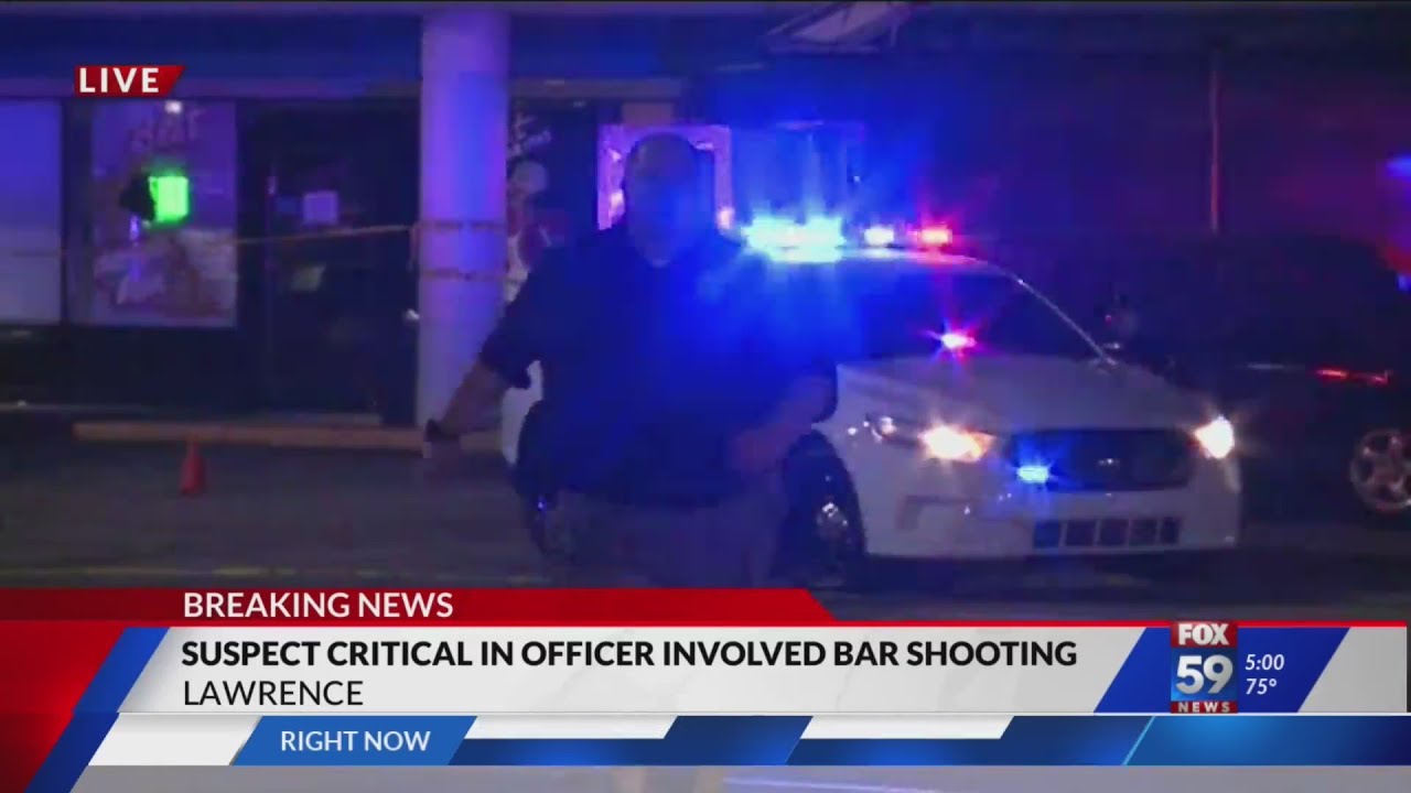 Suspect critical after officer-involved shooting in Lawrence - YouTube