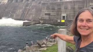 Gates wide open at Center Hill Dam