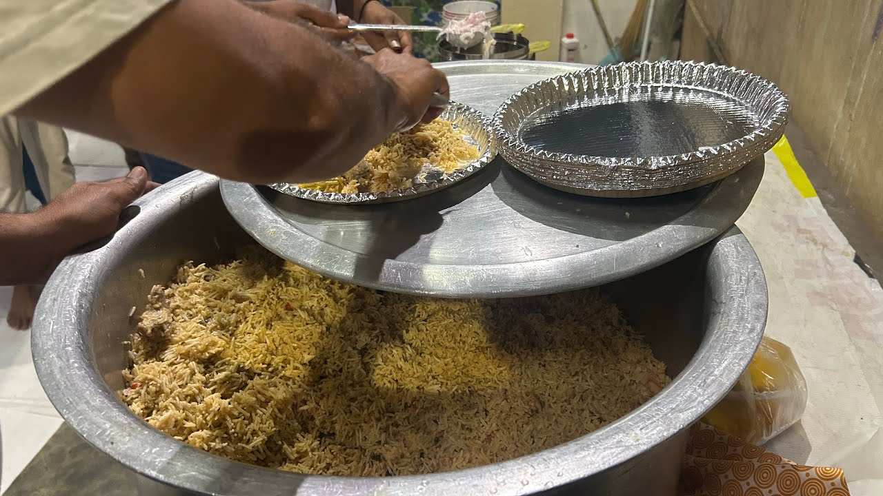 Ramzan Chicken Biryani Davath😍 Masjid e Sahaba🙌🏻 #ramadan #trending #vlog 