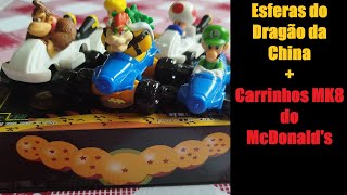 Itens da Coleção: Esferas do Dragão Importadas e Carrinhos Mario Kart 8 (McDonald's Brasil)