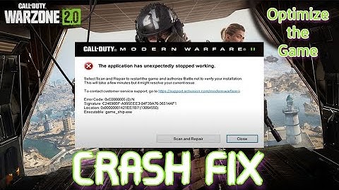 How to Fix Warzone 2.0 Game Crash * Unexpectedly Stop Error on Gameplay & Startup