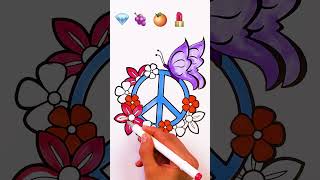 Coloring in peace sign! 🎨