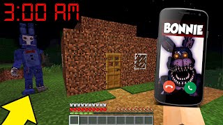 QUIEN LLAMO A BEBE NOOB A LAS 3 AM ¿BONNIE? FNAF - MINECRAFT TROLL + ROLEPLAY