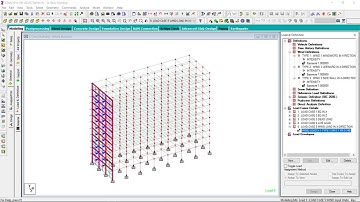 Wind Load on a 12 Story Concrete Building in STAADPro