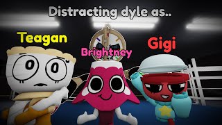 DISTRACTING DYLE AS TEAGAN , BRIGHTNEY AND GIGI 🔥🔥🔥 | Dandy's World: 4 WORLD RECORDS 🌟