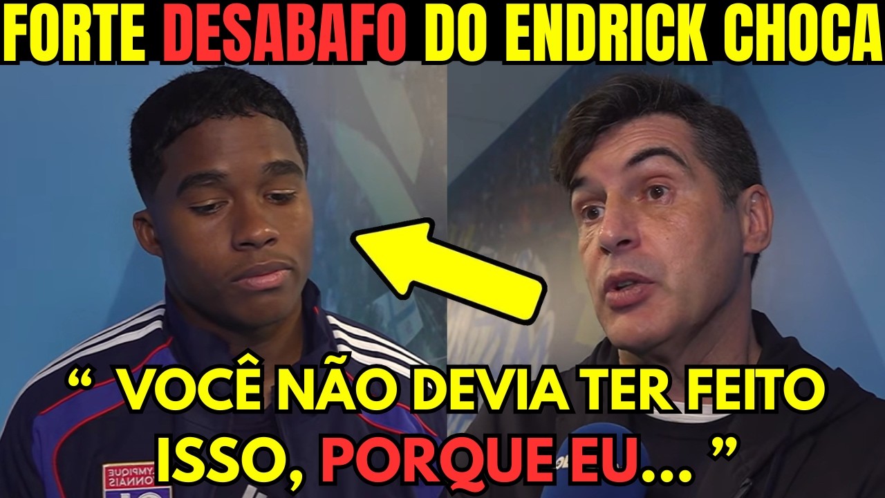 🚨OLHA SÓ O QUE ENDRICK FALOU SOBRE SOBRE O DIRETOR DO Olympique Lyonnais