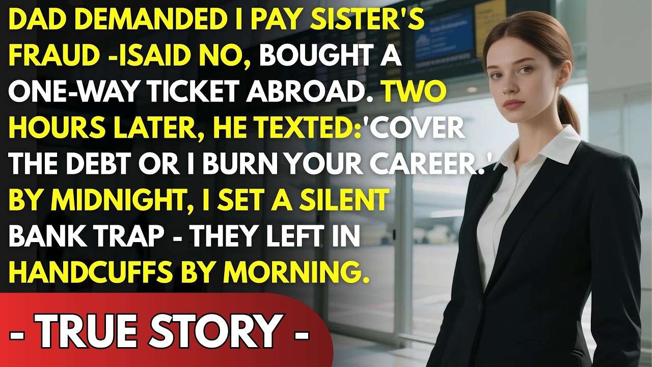 MY DAD DEMANDED I PAY SISTER’S FRAUD   I SAID NO, BOUGHT A ONE WAY TICKET