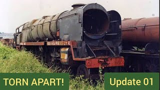 TORN APART!! Scrapped steam engine gets taken apart and saved! SPECIAL UPDATE 01