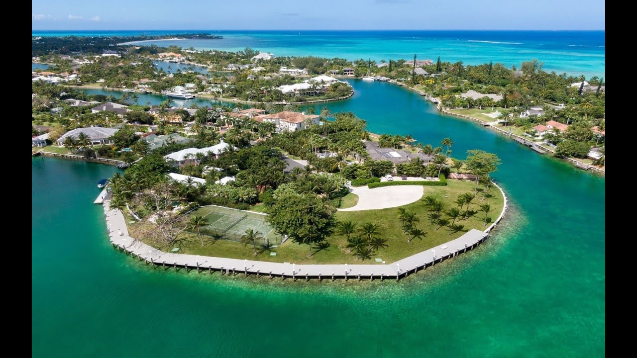 Expansive Lyford Cay Canal Front Double Lot