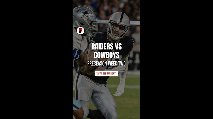 Raiders vs Cowboys Highlights #shorts  - NFL Preseason Week 2 - 2024 | FSMLV.com - #LasVegas Sports