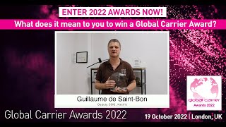 Global Carrier Awards 2022: Guillaume De Saint - Bon, Deputy Coo, Kacific Capacity Media