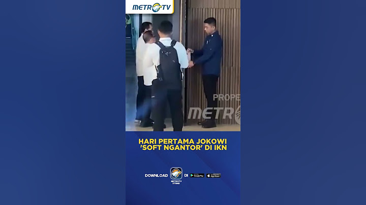 Hari Pertama Jokowi 'Soft Ngantor' Di IKN #shorts