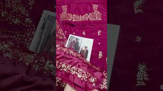 Hussain Rehar - Luxury Raw Silk Embroidered Unstitched 3 Piece - Gulpanra