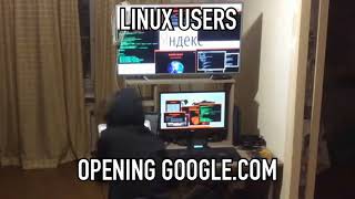 linux users be like