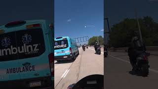 I Can’t Believe This Ambulance Did That! 🏍️⚠️ #bikelife #phillyriders #danger