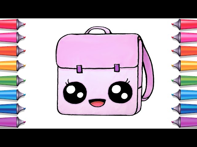 Cartoon School Bag Unisex 2D Drawing Backpack for Teenagers Girls Boys  Travel Backpack - Walmart.com