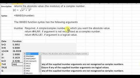 imabs function in excel new
