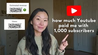 How Much Youtube Paid Me My FIRST MONTH Monetized with 1,400 Subscibers