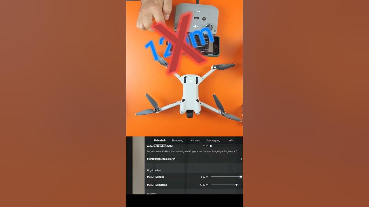 120m? DJI Mini 34 Pro momentan hat keine Begrenzung. YouTube