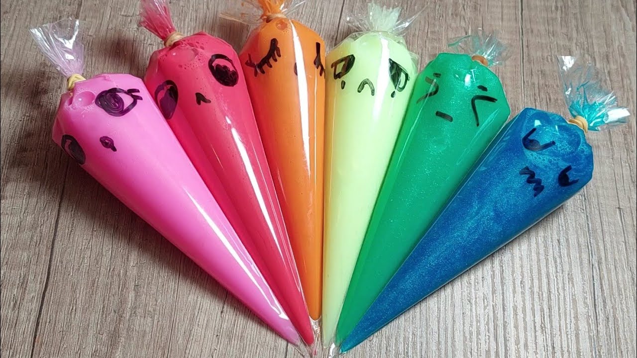 slime slaim mix with glitter slime smoothie most Satisfying video ...