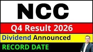 NCC Q4 RESULT 2026 I NCC SHARE DIVIDEND I NCC SHARE LATEST NEWS TODAY I NCC SHARE RESULT