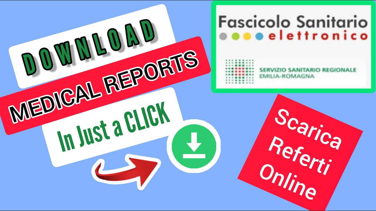 Download reports from fascicolo sanitario elettronico regione EMILIA