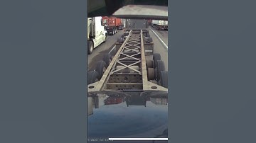 Truck hits another while reversing #dashcamvideo #crash #dashcam #drivingfails #rexing #car