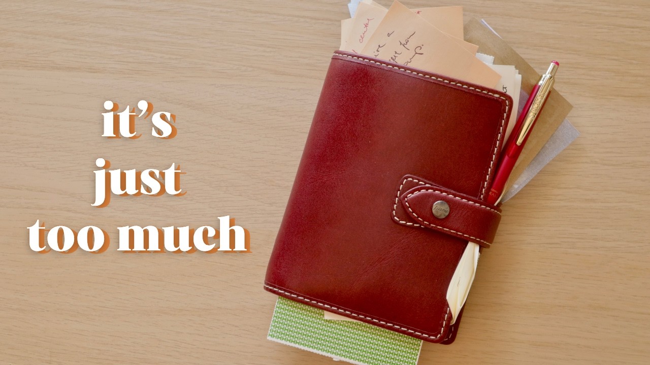 I outgrew my pocket Filofax | Giving up on the one planner system