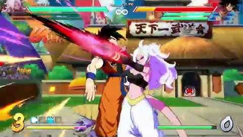 [Obsolete]【DBFZ v1.11】 Android 21 round-opening team 100% combo
