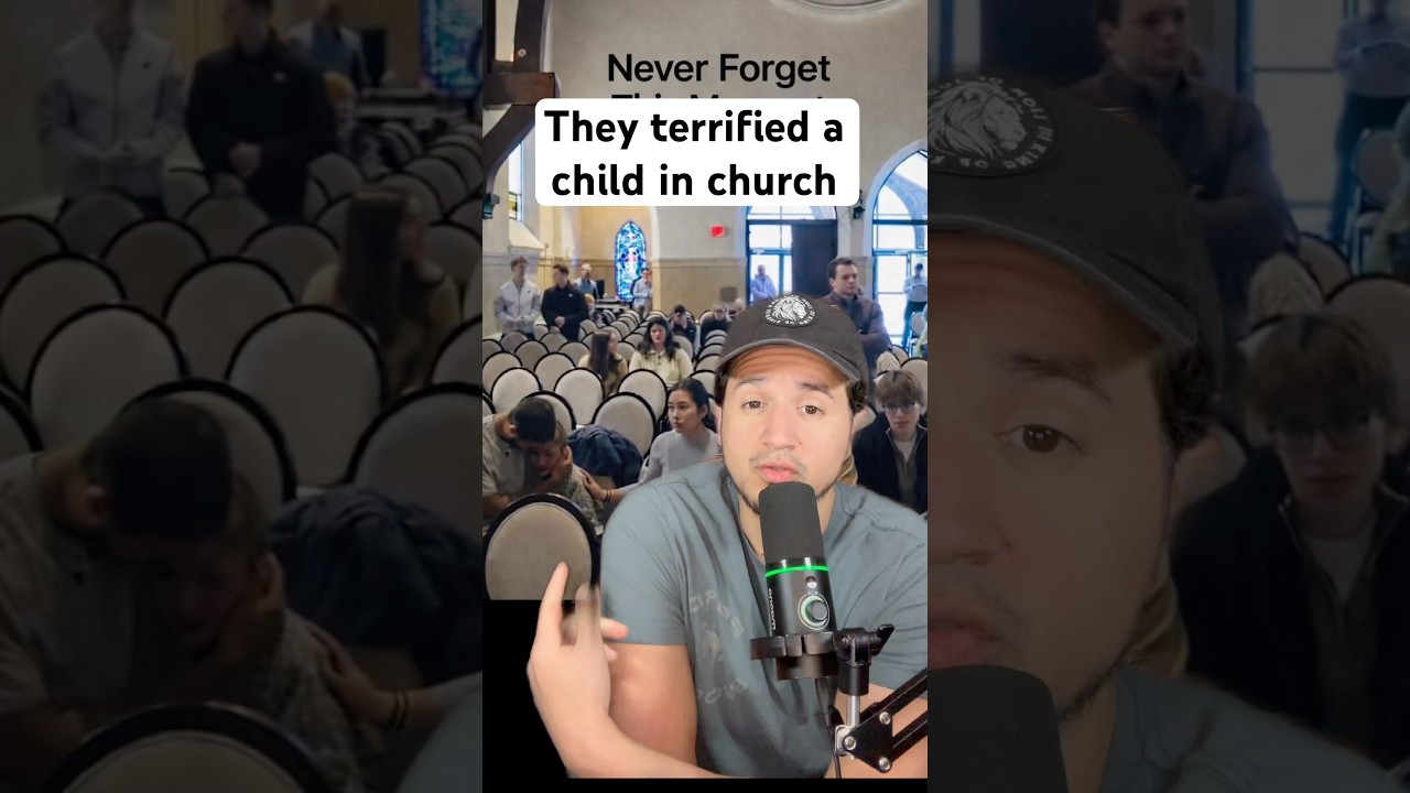 Protesters terrify child in church 😡 