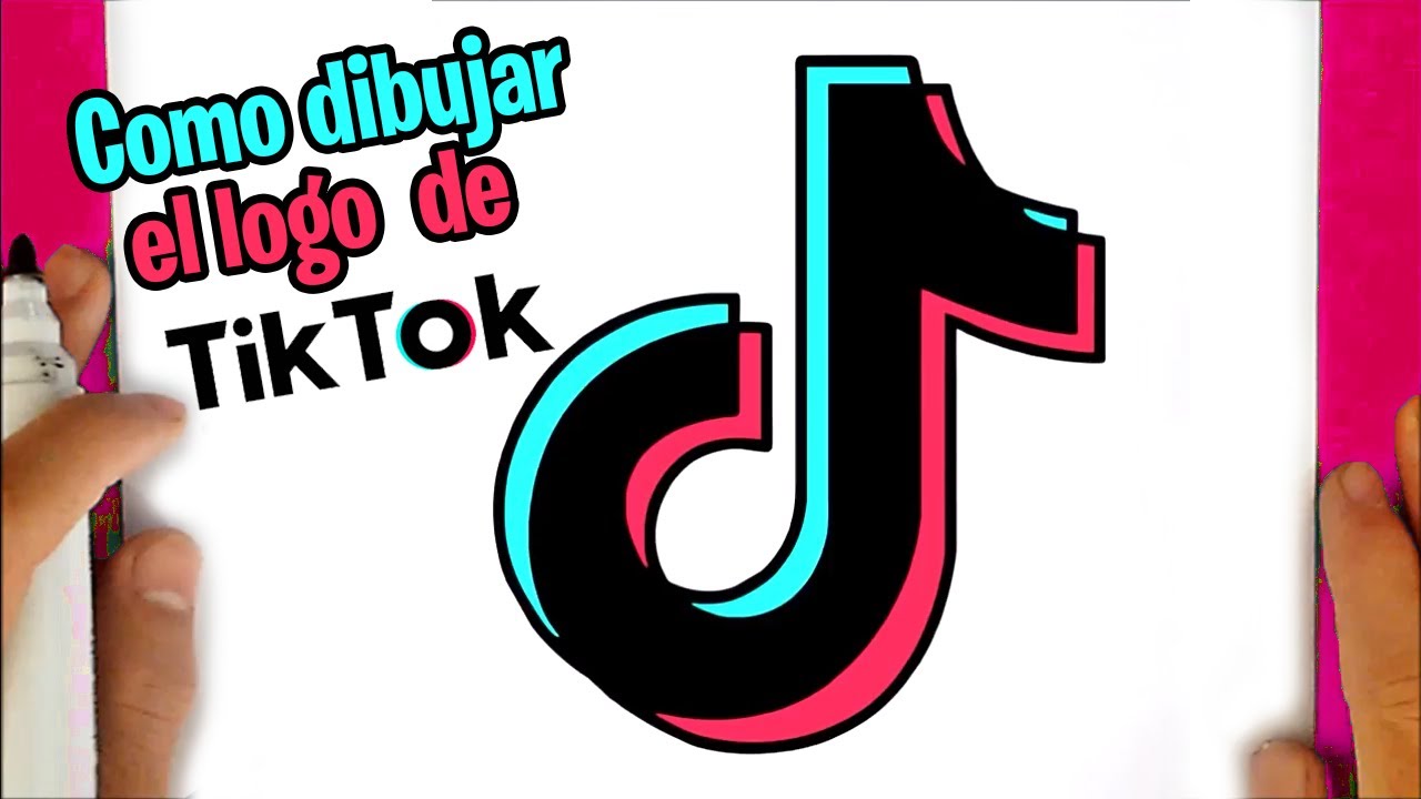 Como dibujar el logo de TIK TOK en menos de 5 minutos / How to draw the TIK  TOK logo - YouTube