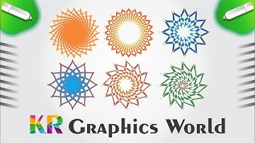 "Twirl" tool use in coreldraw "for beginner" | kr graphics world