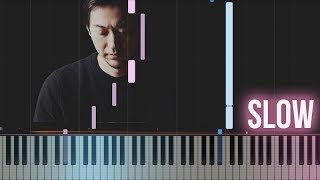 Yiruma - Kiss The Rain | How To Play SLOW Piano Tutorial + Sheets