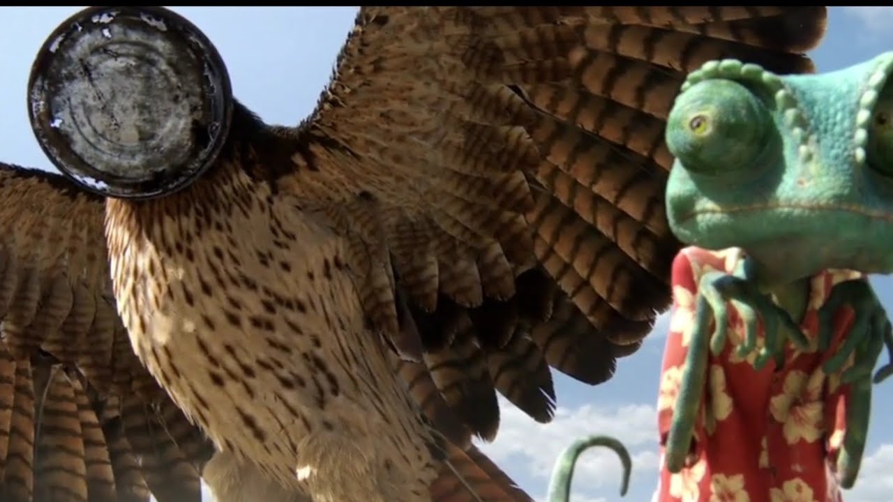 Rango vs Eagle desert scene- Rango(2011) - YouTube