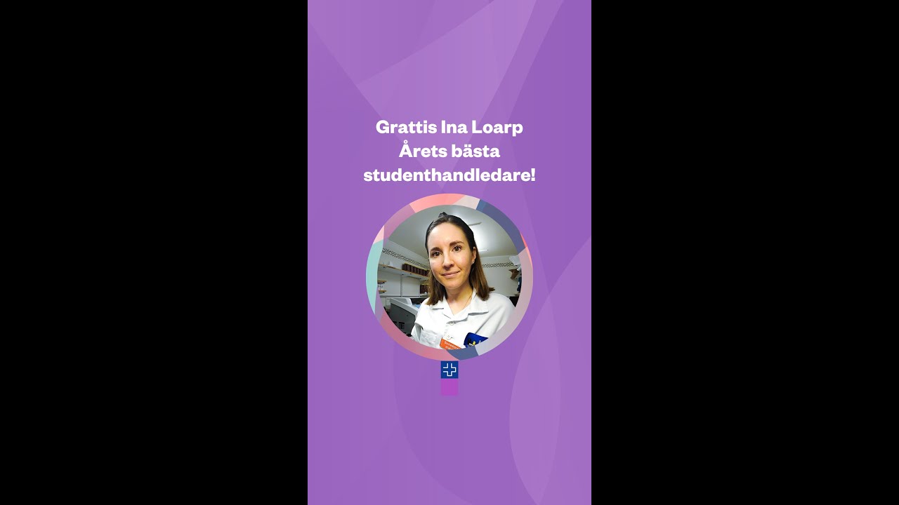 Grattis Ina Loarp - årets studenthandledare
