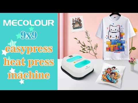 Easy Press 9x9  Portable Heat Press Machine - Mecolour