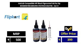 Inkclub Compatible HP Black Pigmented Ink for Hp 80368067881880290170370421562746   Set O
