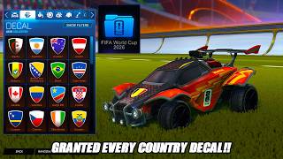 *NEW* GRANTED Every FIFA World Cup 2026 Countries Decals In Rocket League!! - Rocket League Update @Sportydan11