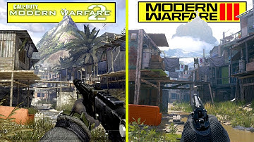 Call of Duty Modern Warfare III 2023 vs 2009 Modern Warfare 2 Favela Map Comparison | PS5 vs Xbox360