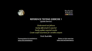 TDDA Reference Test Exercise 1 (pytest flavour)