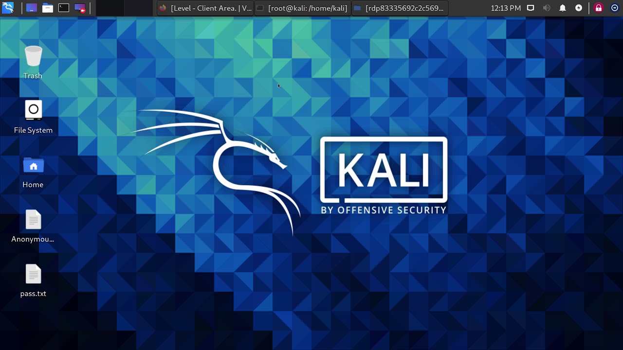  Update  How to connect anonymous remote desktop rdp on Kali Linux using remmina