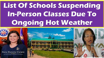JUST IN!!! List Of Schools Suspending In-Person Classes Due To Ongoing Hot Weather@wildtvoreg