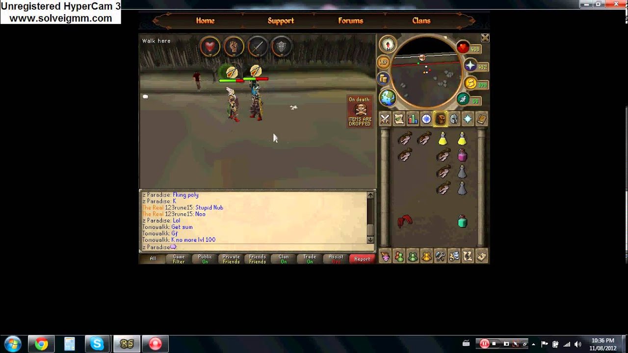 .:RuneScape:.  Bandos Risk Fight -Going to miss RS-