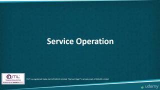 001 Service Operation   Overview and Objectives