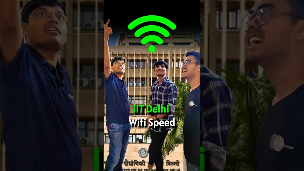 IIT Delhi Wifi Speed Test 🤯 | IIT Motivation Status 