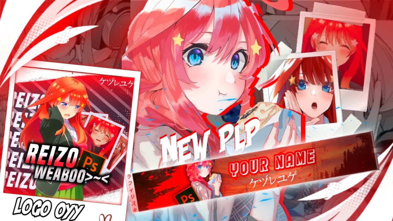 PLP LOGO + BANNER 💌 || LOGO ANIME [ NAKANO ITSUKI ] ❤️ || KEREN NO PASARAN 🤯