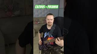 Exodus - Piranha #shorts #thrashmetal #exodus #guitarcover #metal