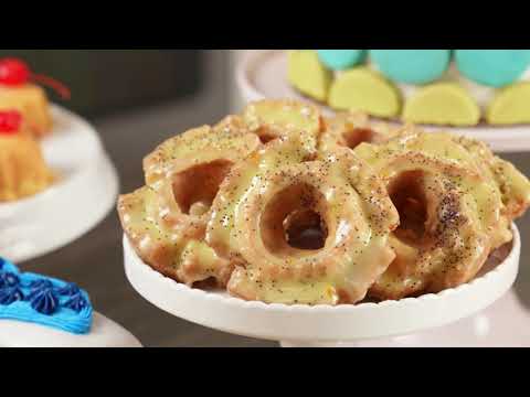 Video: How To Make Iced Lemon Poppy Donuts