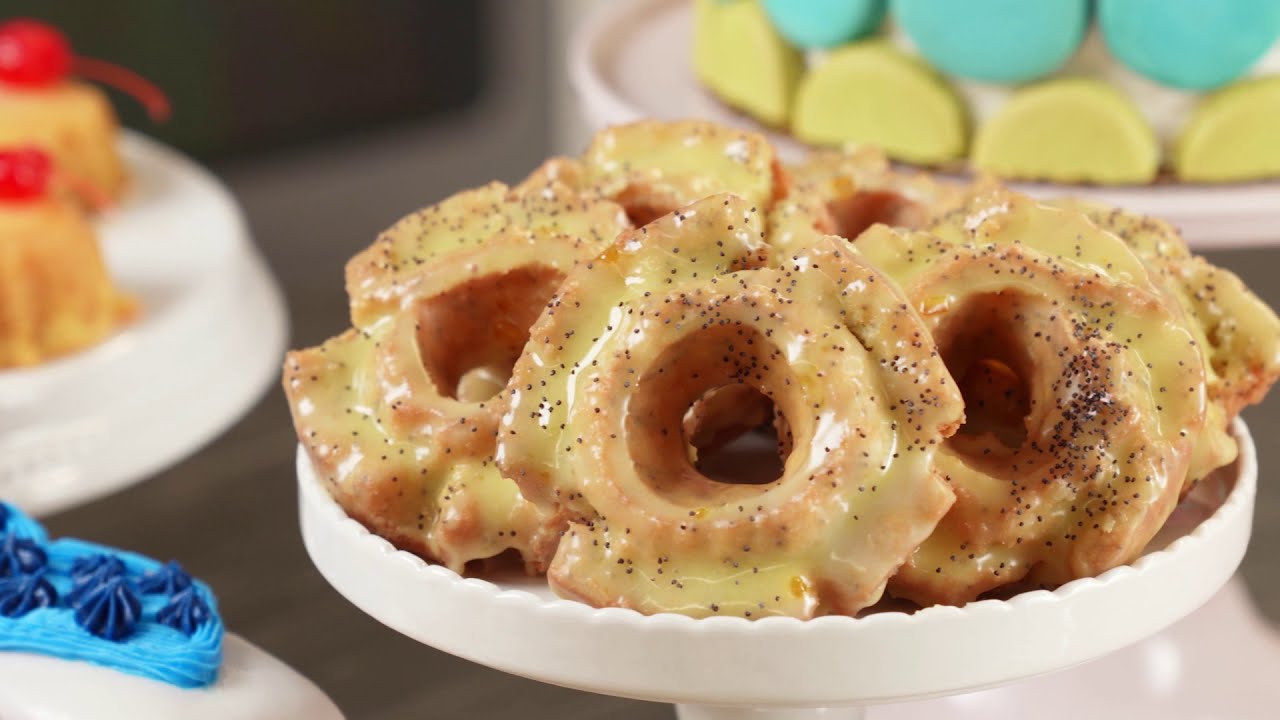 Create Fresh Donut Flavors all Summer long with Lemon Poppy Seed Old Fashioned Donuts